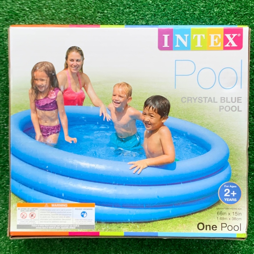 Intex crystal blue swimming pool